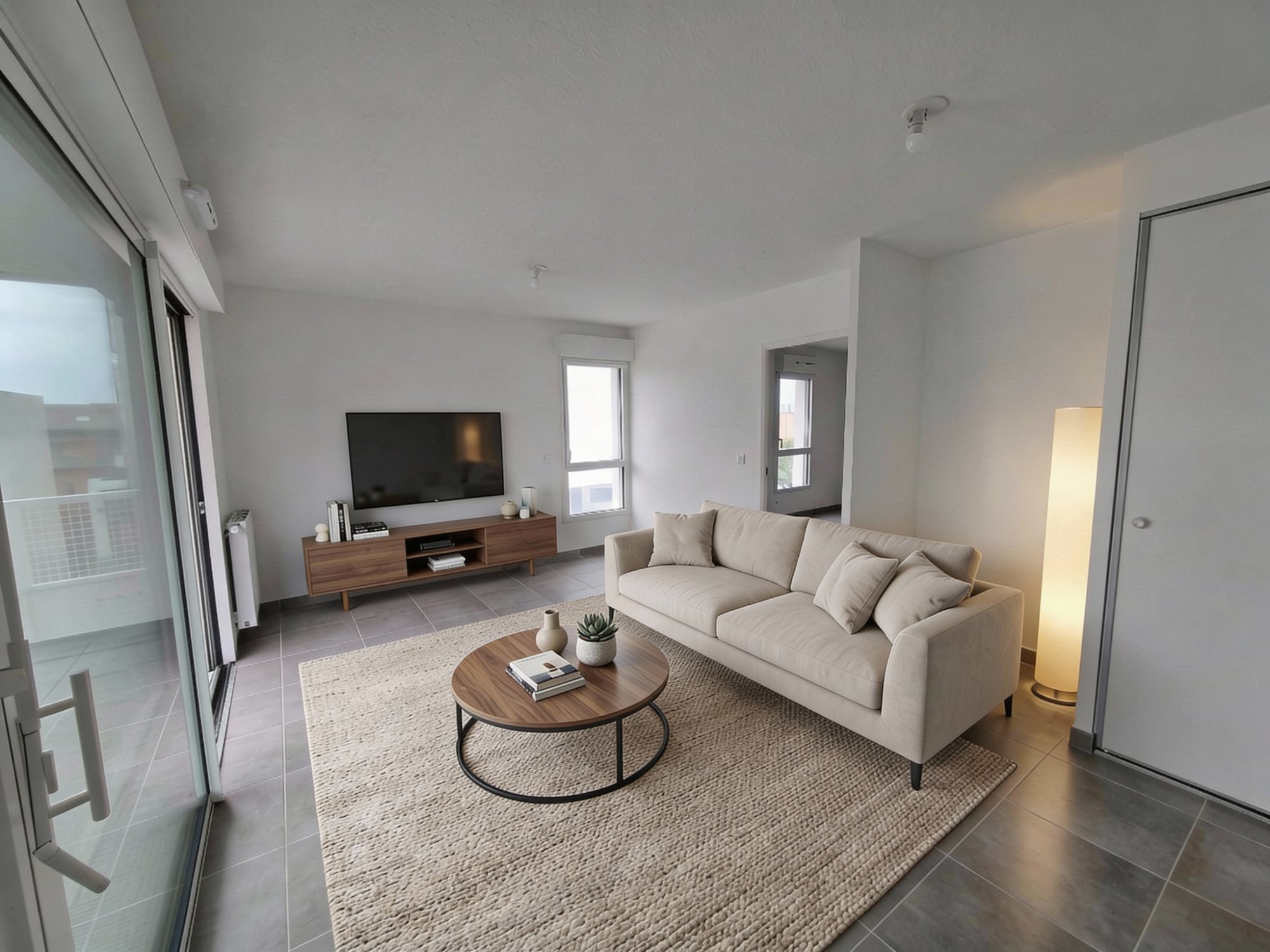 Séjour meublé après staging SUBLIOR